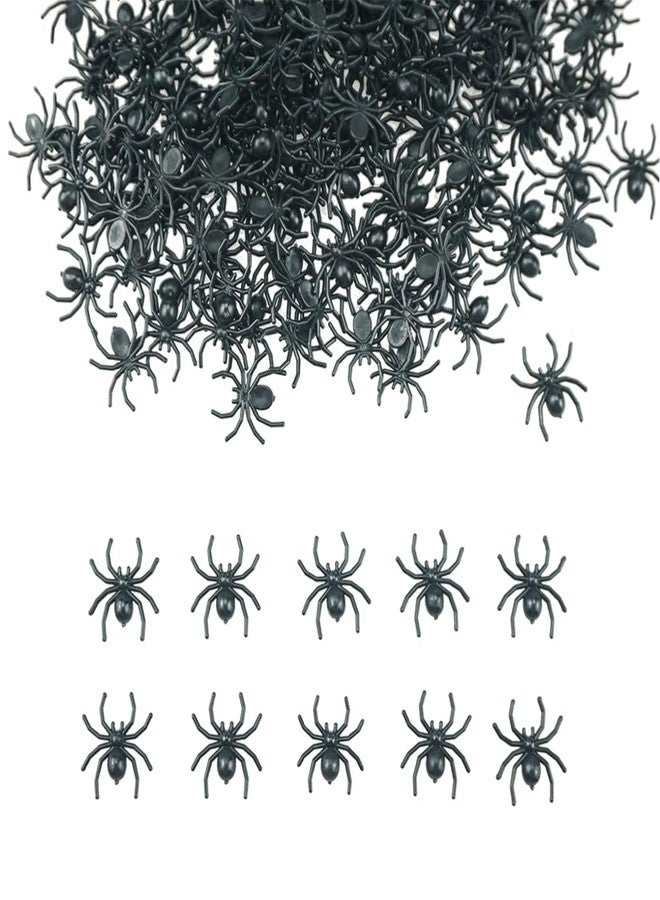 SaktopDeco 200 PCS Mini Plastic Spiders Fake Spiders Realistic Spider for Halloween Decorations - Image 1